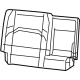 Mopar 7JN36TX7AB Rear Seat Back Cover Mopar 7JN36TX7AB Rear Seat Back Cover