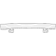 Mopar 68589027AB Front Bumper Beam