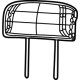 Mopar 6XS211T3AF HEADREST-SECOND ROW