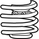 Mopar 68238133AB Front Coil Spring