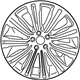 Mopar 1LS61CDMAB Aluminum Wheel