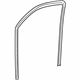 Mopar 5076870AF Front Door Glass Weatherstrip