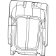 Mopar 7HZ67WF6AB Rear Seat Back Cover
