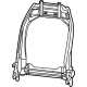 Mopar 68610682AA Front Seat Back Frame