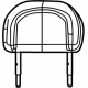 Mopar 7GE01YA7AA HEADREST-FRONT