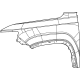 Mopar 68419786AE FENDER-FRONT Mopar 68419786AE FENDER-FRONT