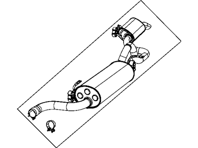 Mopar 4877538AG Exhaust Muffler And Resonator