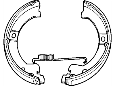 1997 Chrysler Town & Country Parking Brake Shoe - 4882576