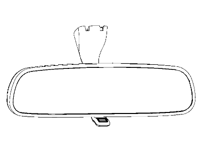 Mopar 57010496AE Inside Rear View Mirror