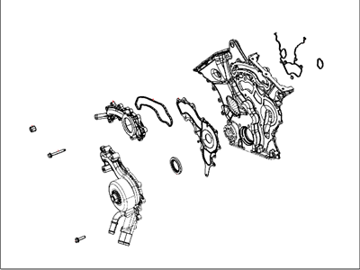 2014 Jeep Cherokee Timing Cover - 68104731AB