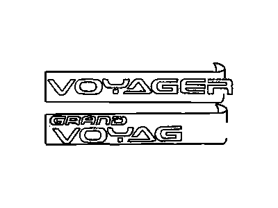 Mopar PS73SD8 NAMEPLATE Grand Voyager