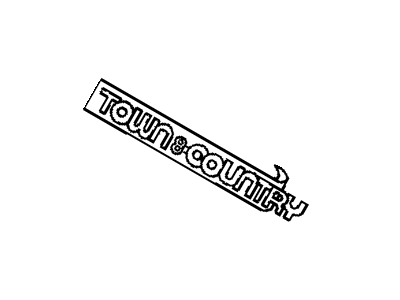 Mopar 4857126 NAMEPLATE-Lift Gate "Town & Country"