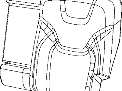 Mopar 5RA81DX9AE Rear Seat Back Cover Left