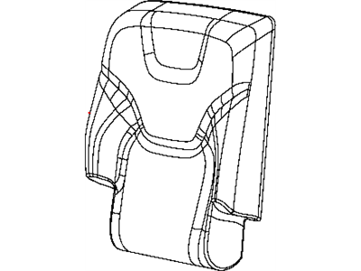 Mopar 5RA82DX9AE Rear Seat Back Cover Right