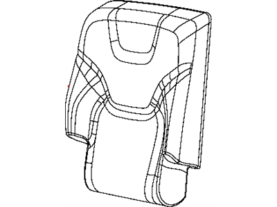 Mopar 5RA82LU5AE Rear Seat Back Cover Right