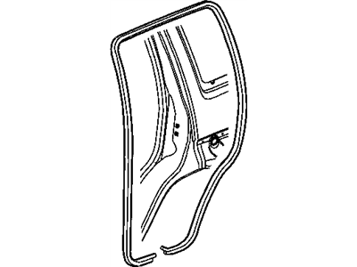 Mopar 55360964AB WEATHERSTRIP-Full Door To Body