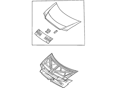 Mopar 4860455AB Hood Panel