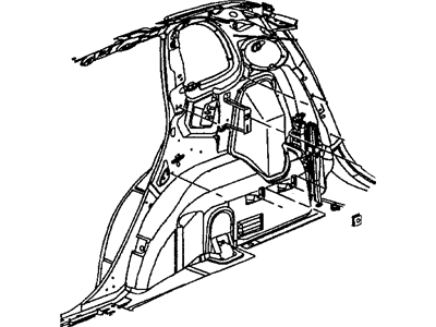 Mopar 4724724AA Bracket-Quarter Trim