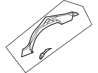 Mopar 4575008AI Quarter Panel-Quarter Inner