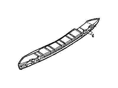 Mopar 5114358AA Beam-Rear Bumper