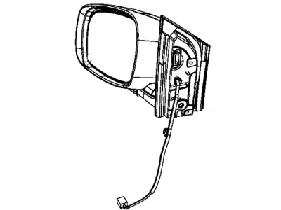 2010 Dodge Grand Caravan Car Mirror - 1AB721UVAD
