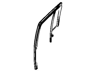 Mopar 5067770AA Glass-Door Glass Run With Glass