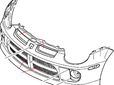 Mopar 5101776AA Front Bumper Cover