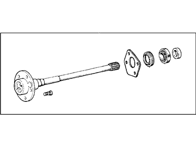 Mopar 5086633AA Axle Shaft Rear Left