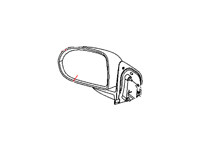 2010 Jeep Compass Car Mirror - 5115047AG