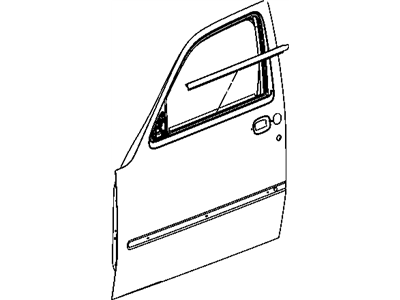 Mopar 55360931AB WEATHERSTRIP-Front Door Belt Outer