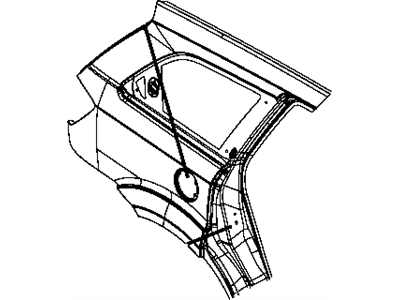 Mopar 68035430AE Panel-Body Side Aperture Rear