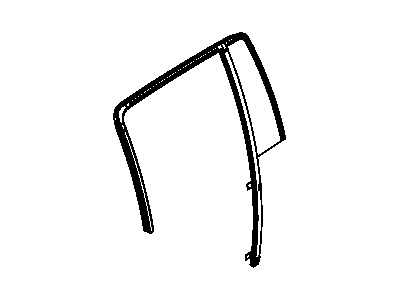 Mopar 55364075AL Glass-Rear Door