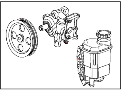 Mopar 52113454AK Power Steering Pump With Pulley