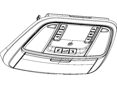 Mopar 1RF12DX9AG Console-Overhead