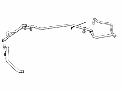2017 Jeep Grand Cherokee Brake Booster Vacuum Hose - 4581809AD