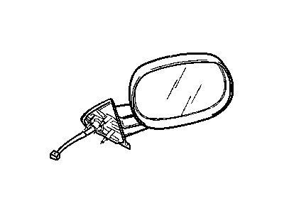 Mopar 55346948AE Outside Rear View Mirror