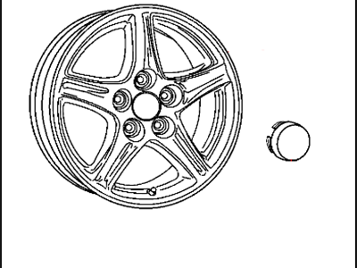 Mopar 82211198 Cast Aluminum Wheel Kit