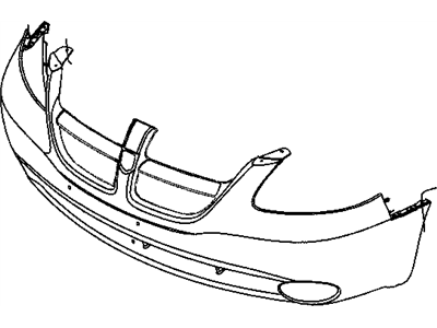 Mopar 5139117AA Front Primered Bumper Cover