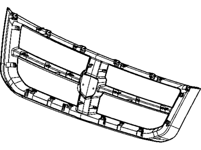 Mopar 1FZ31DV6AB Grille-Radiator