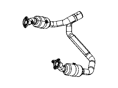 2010 Dodge Ram 1500 Exhaust Pipe - 68054702AA