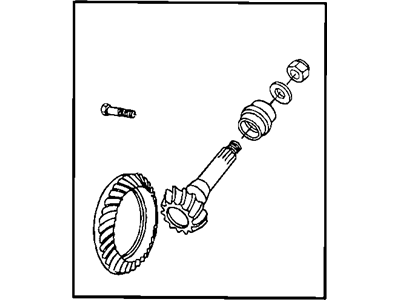 Mopar 68031907AC Gear Kit-Ring And PINION