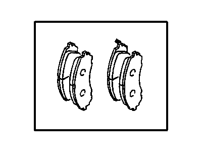 Mopar V1013674 Front Disc Brake Pad Kit