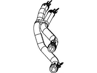 Mopar 5058527AE Hose-Heater Supply And Return