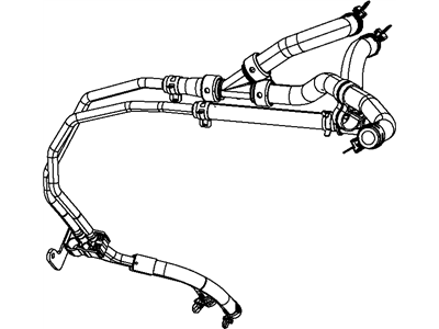 5058435AD - Genuine Mopar Hose-Heater Supply And Return 