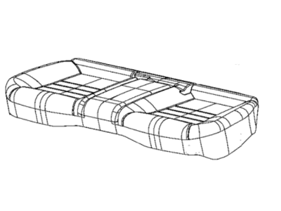 Mopar 6XM80JRRAA Cover-Rear Seat Cushion