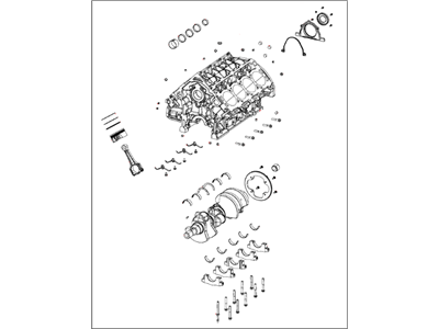 Mopar 68223196AB Engine-Short Block