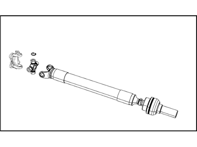 Mopar 52123021AE Drive Shaft Rear Front