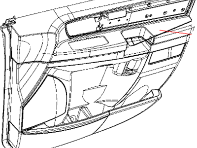 Mopar 1YK171X9AA Panel-Front Door Trim