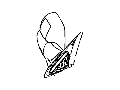 Mopar 55077493AH Driver Side Mirror Outside Rear View