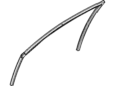 Mopar 4894316AA WEATHERSTRIP-Front Door Glass Run